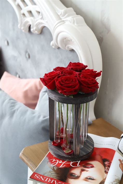 Подставка с пробирками | test tube wood vase | Пробирки, Деревянные ...