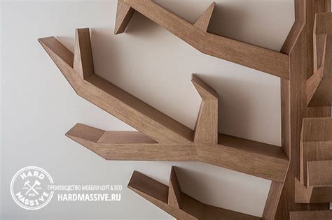 Стеллаж Книжное дерево на заказ по размерам заказчика