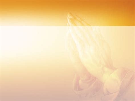 Free praying hands Powerpoint template and Google Slides theme
