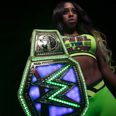 Naomi Shows Off The Glowing SmackDown Women's Championship - WWE.com