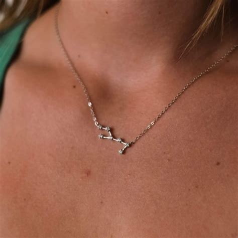 Сребърно колие "Съзвездие Дева" - Silenti Jewelry