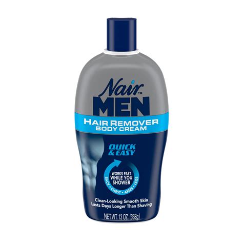 Nair Men Hair Remover Body Cream, Body Hair Remover for Men, 13 Oz