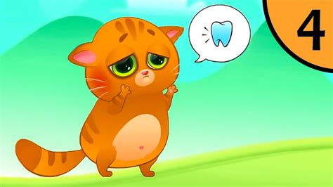 Суровый КОТИК БУБУ #4. У Бубу болит зуб. Мультик ИГРА про котят на ...