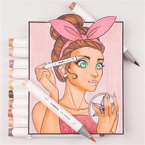 48 pastel colors dual tips alcohol art markers – Artofit