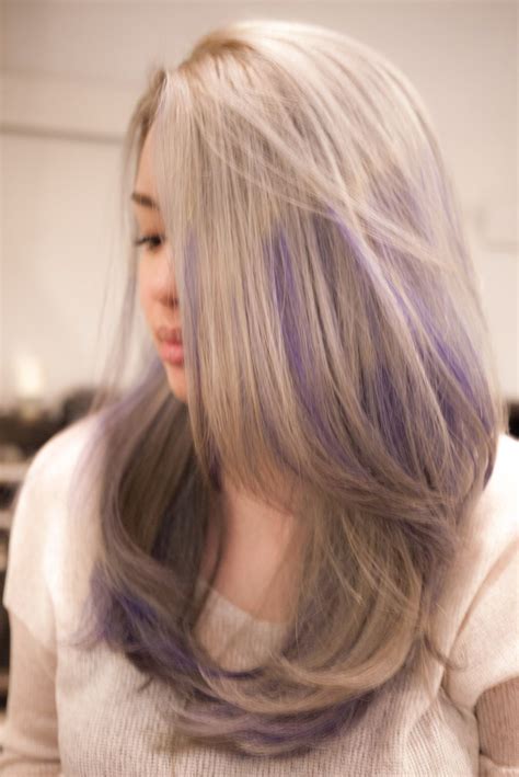 Warna Rambut Ash Purple Model Rambut - Riset