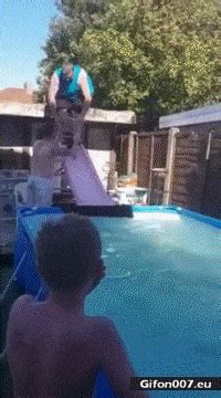 Gif 883: Funny Summer Fail, Water Slide, Video | Gifon007.eu