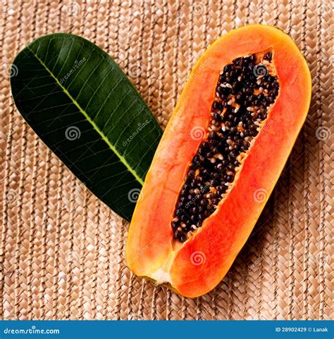 Juicy papaya stock image. Image of green, brown, fresh - 28902429