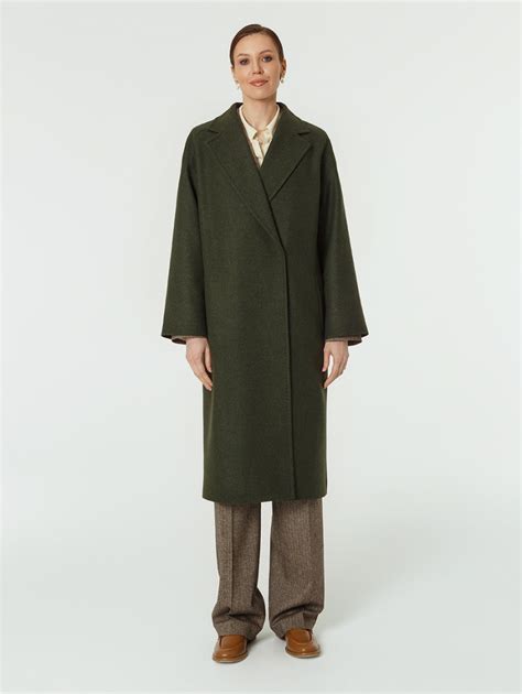 Купить женские длинное пальто КМ1195 Lord т.зеленый