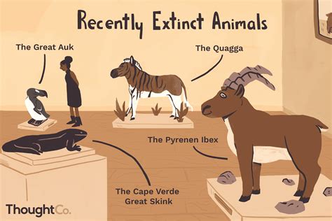 Extinct Animals List With Pictures And Names