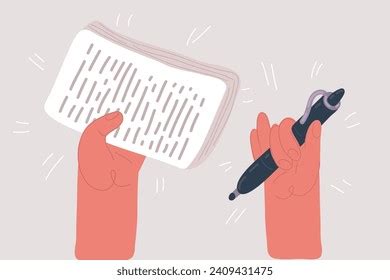 cartoon vector illustration contract agreement  stock vector