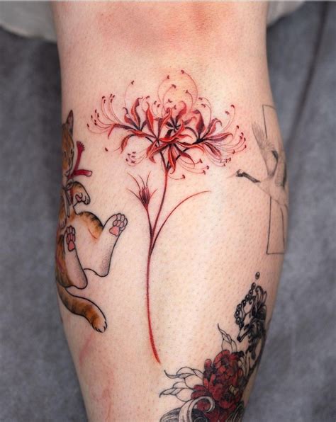 Spider lily tattoo | Creative tattoos, Lily tattoo, Lily tattoo design