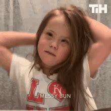 messy bun fixing  hair gif messybun fixingmyhair goodhairday