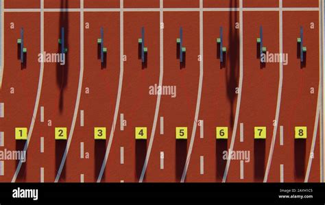 Start line athletic track Stock Photo - Alamy