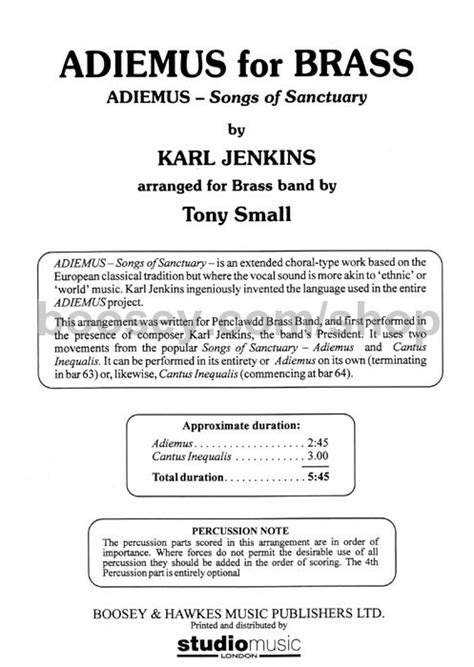 Karl Jenkins - Adiemus for Brass