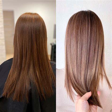 Модное окрашивание шатуш на тёмные волосы | Light brown hair, Dark ...