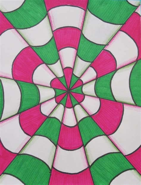 optical illusions  art class rundes room