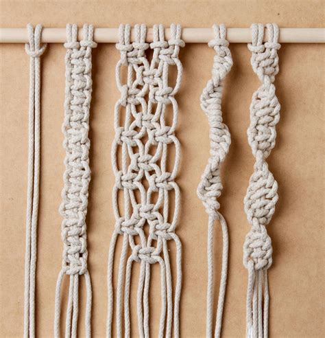 tie macrame knots  create diy woven decor