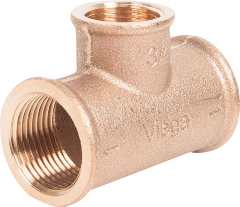 Тройник Viega 264420, внутренняя резьба, 1x3/4x1", бронза 264420 ...