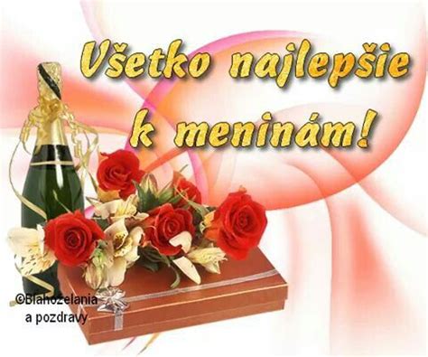 Všetko najlepšie k meninám! | Meniny, Narodeniny, Krásne kvety