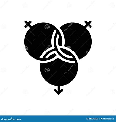 Black Solid Icon for Orgy, Spree and Sexual Stock Vector - Illustration