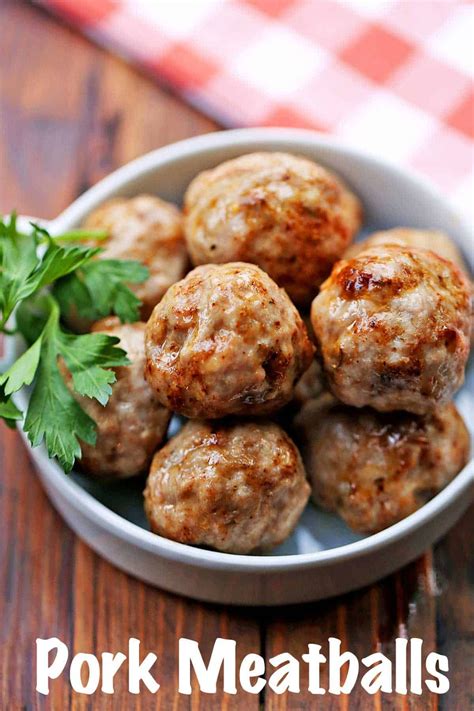 baked pork meatballs artofit
