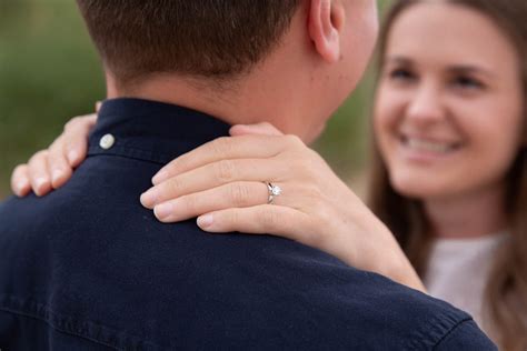 Dan and Rachel's surprise engagement shoot at Bamburgh Beach
