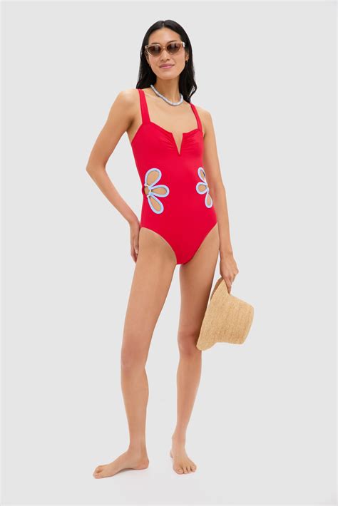 Poppy and Blue Flora One Piece | follow suit