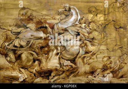 Painting of A Lion Hunt by Peter Paul Rubens dated 1614 Stock Photo - Alamy
