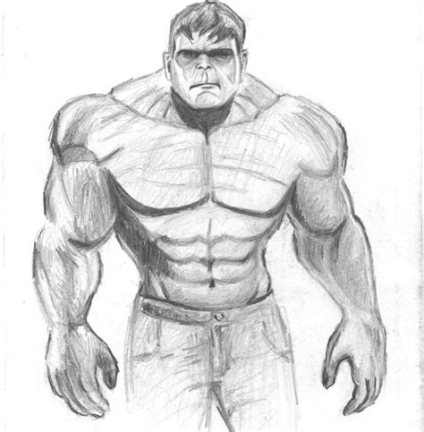 Hulk Pencil Sketch at PaintingValley.com | Explore collection of Hulk ...