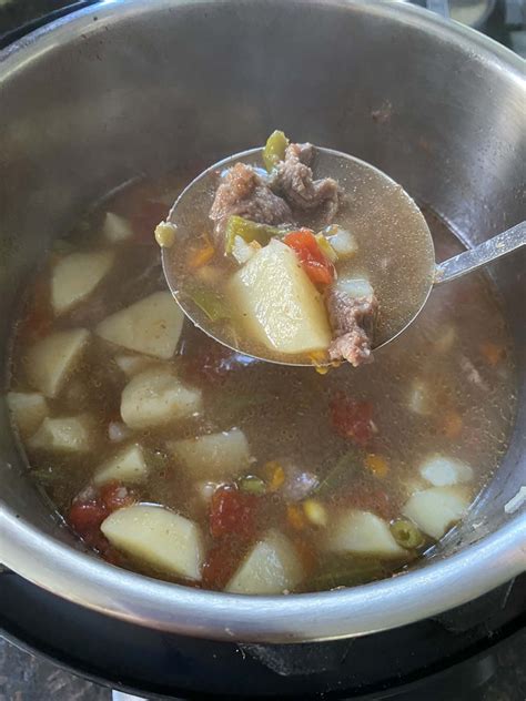 Instant Pot Vegetable Beef Soup – Melanie Cooks