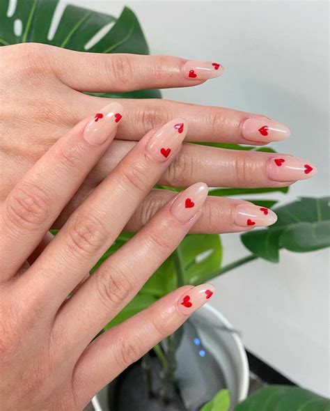 simple valentine's nails 5
