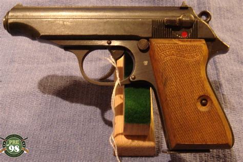 Sold WALTHER PP LATE WAR POLICE WITH WOOD GRIPS - Pre98 Antiques