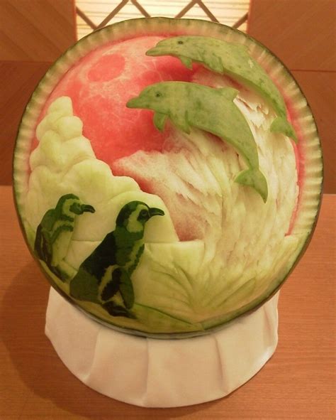 watermelon carving 145 | Escultura de alimentos, Esculturas em frutas ...