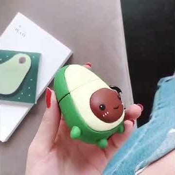 Чехол для AirPods 1/2 поколения "Авокадо с ножками" - YouTube