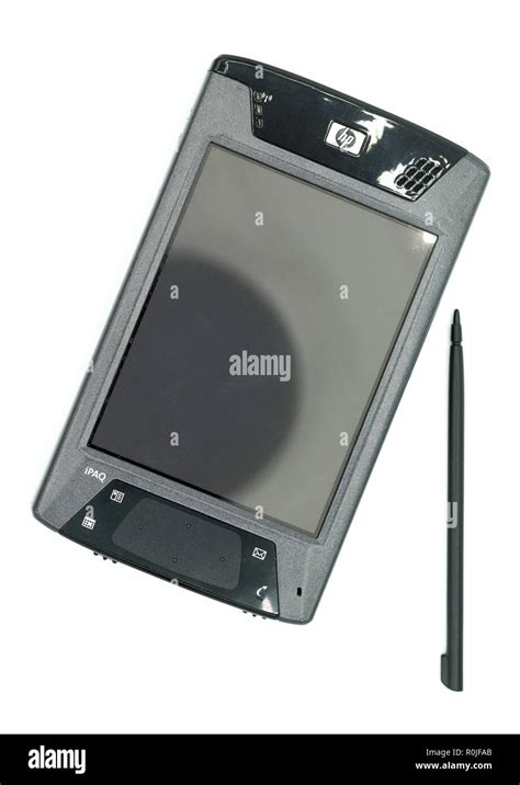 hp ipaq hx pda  stylus stock photo alamy