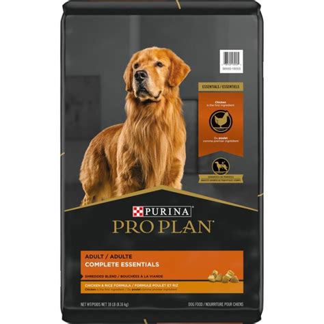 Purina Pro Plan Adult Complete Essentials Shredded Blend Chicken & Rice ...