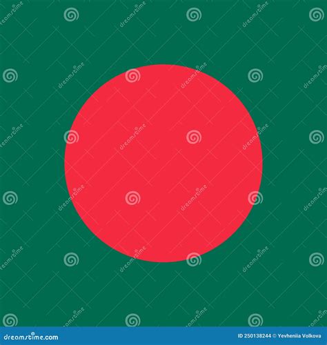 Flag of Bangladesh. Correct RGB Colours Stock Vector - Illustration of