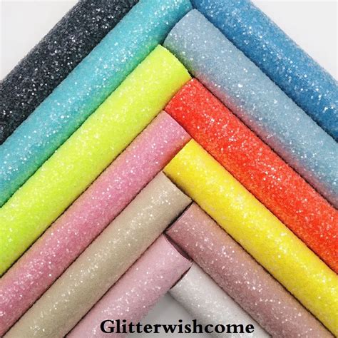 Glitterwishcome 21X29 см A4 размер винил для бантов белая блестящая ...
