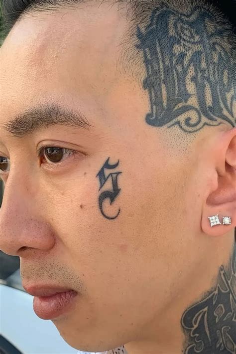 face tattoo ideas  choose   amazing small designs