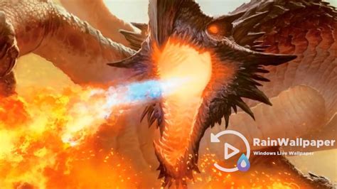 fantasy dragon attack animated wallpaper  jimking  deviantart