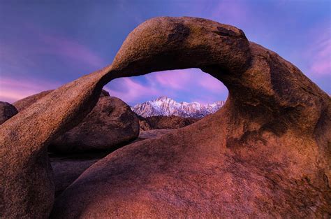 Mobius Arch Sunrise by Copyright By Jiqing Fan