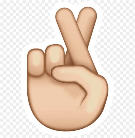 Share Your Positivity With The Fingers Crossed Emoji - Fingers Crossed ...