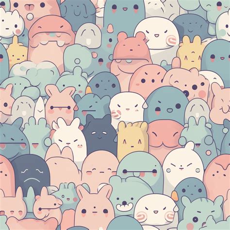 pastel kawaii characters minimal cute promptden