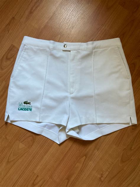 VINTAGE 1980 LACOSTE Tennis Shorts Size French 42 Made in - Etsy