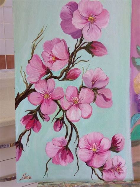 Cool Acrylic Flower Paintings