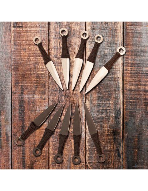 Set of 10 kunai with sheath (16.5 cm) ⚔️ Medieval Shop
