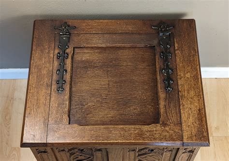 Antique French Gothic Revival Toy or Blanket Chest/trunk in Oak Wood - Etsy