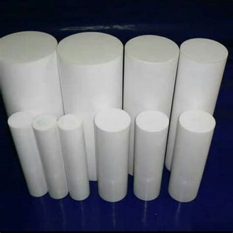 jual teflon batangan ptfe rod mm  cm  teflon potongan