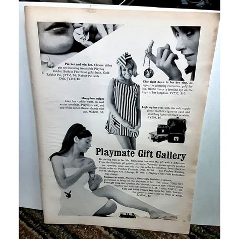 1969 Playboy Playmate Gift Gallery Vintage Print Ad 60s Original | eBay