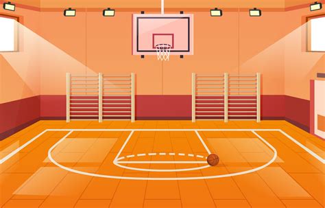 Outside Basketball Court At Gym